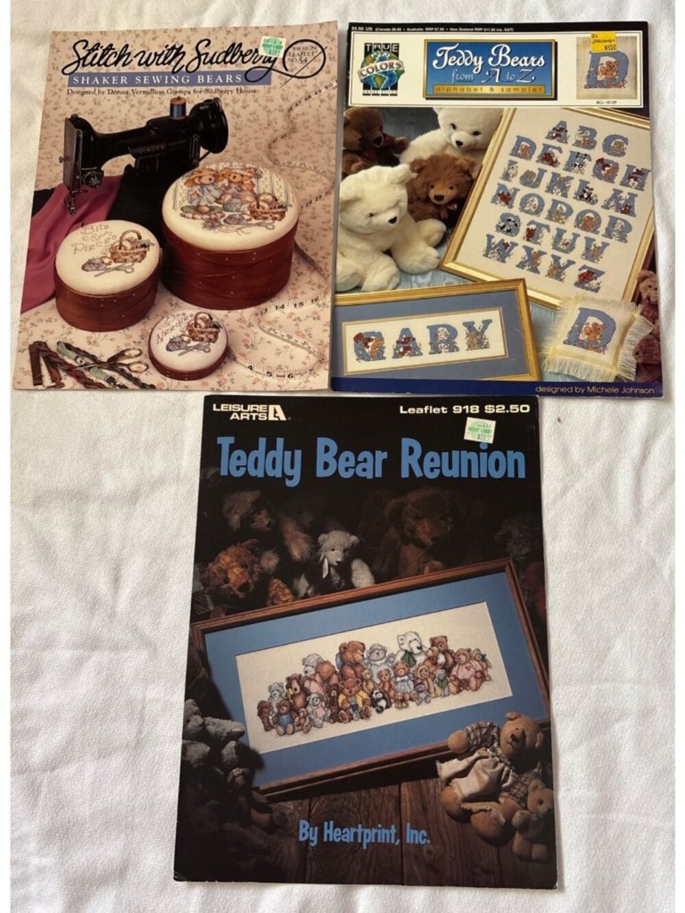 Teddy Bear Cross-Stitch Pattern Bundle By Leisure Arts & True Colors Crafts